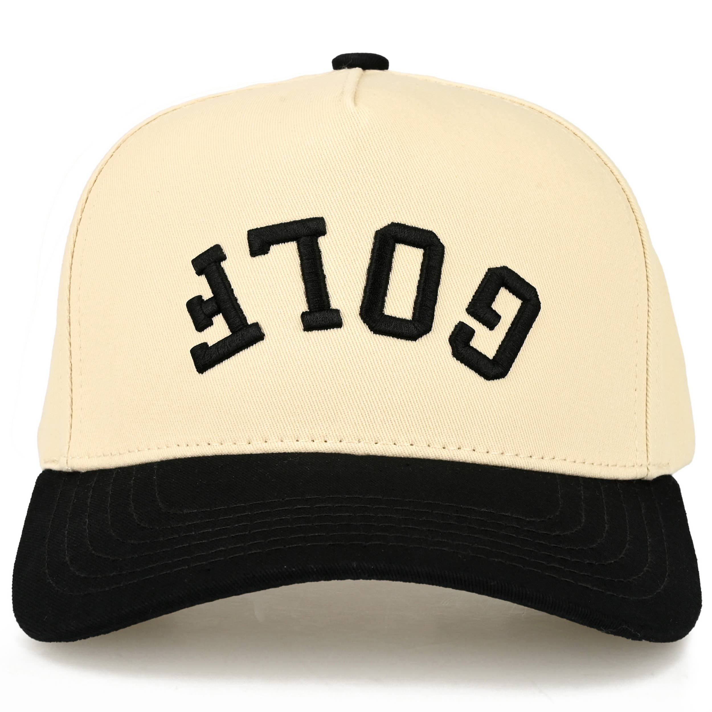 C.C GOLF Letter Embroidered on Two Tone Trucker Hat